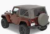 07 Wrangler Sailcloth Replacement Soft Top w/TINTED Windows - Black Diamond