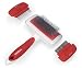 Pet Supplies : "Bamboo" Dog Slicker Brush with Flea & Fine Combs