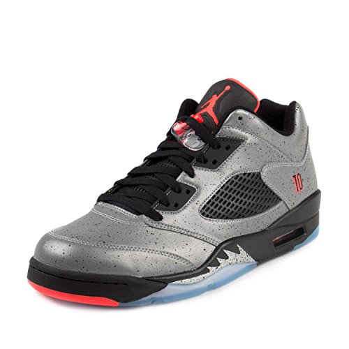 Nike Mens Jordan 5 Retro Low "Neymar" Reflective Silver/Infrared 23 Leather Size 10.5