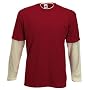 Fruit of the Loom plain layered long sleeve t-shirt