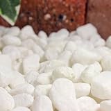 玉砂利 ナチュラルマーブライト ホワイト 15mm 5kg(3.1L)