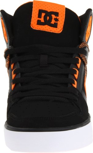 DC Shoes Spartan High WC Black/Blazing Orange Skate Shoes UK 8