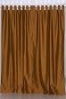 Brown Art Silk Custom made Curtains Drapes Panels Tab Top