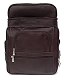 IMAGE OF Entrepeneur Flip-Top Computer Backpack Color: Chocolate