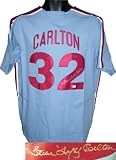 Steve Carlton signed Philadelphia Phillies Cooperstown Jersey Lefty- GAI Hologram