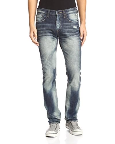 PRPS Goods & Co. Men's Centaurus Demon Slim Straight Whiskered Denim
