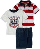 Nannette Boys 2-7 3 Piece Short Set