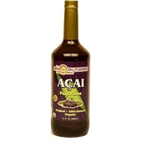 Amazon Thunder Pure Organic Acai Pulp Puree - 32oz.