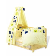 Baby Bettausstattung 4er Set Haus mit Herz beige. NEU