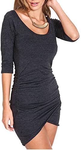 Dresswell Slim Dress Half Sleeve Wrap Front Smart Sexy Date and Casual(XL) Wear