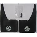 1 Pair VW Car Mudflaps - Vw White Logo -Golf-Passat-Jetta-Polo-Vento