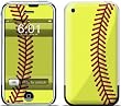 Softball Design Protective Skin Decal Sticker for Apple iPhone (2G)