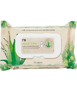 Mothercare natural softie organic wipes - 72 pk