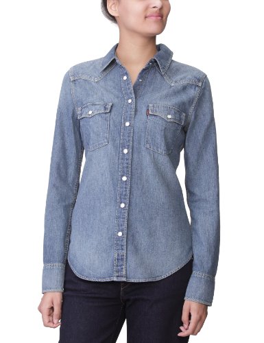 Levi\'s Damen Hemden/ Freizeit 326390011, Gr.36 (S), Blau (New Basic Stone) Preisvergleich