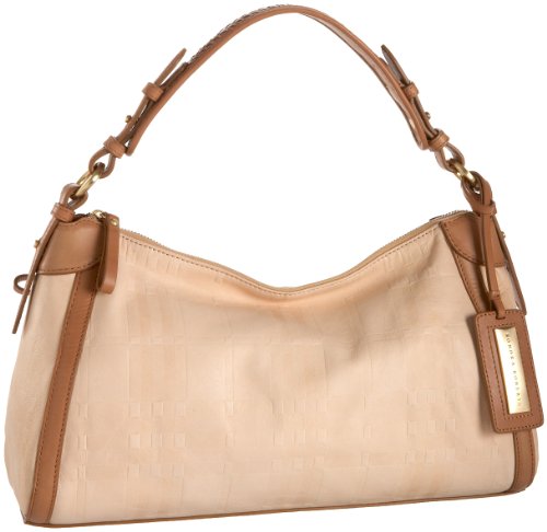 SONDRA ROBERTS NEW YORK Embossed Plaid E/W Hobo