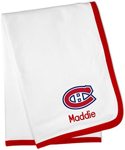 Designs by Chad and Jake Personalized Montreal Canadiens Baby Blanket