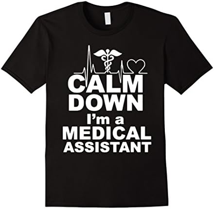 Men's Medical Assistant Shirts Medium Black