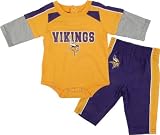Minnesota Vikings Newborn Long Sleeve Creeper and Pants Set