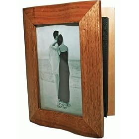 2-in-1 Oak Wood Photo Frame & Album That Opens Book Style 4x6