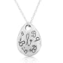 FOJO's Letter "B" Initial Pear Shape Necklace