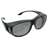 Solar Shield Fits Over Sunglasses Gray