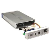 USB 2.0 One Touch Auto Backup Aluminum Slim 3.5 Hard Drive External Enclosure