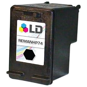 HP 74 Black Remanufactured CB335WN Inkjet Cartridge by LD Products
