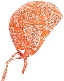 orange paisley ZANDANA headwrap durag headcover