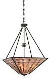 Quoizel TFBK2820IO Banks 4 Light Tiffany Chain Hung Pendant Light