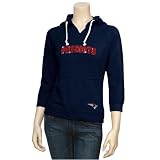 Touch by Alyssa Milano New England Patriots Ladies Navy Blue Brushed Washed Hoody Sweatshirt