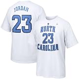 Mens North Carolina Tar Heels #23 Michael Jordan White Replica Jersey Player Tshirt - M
