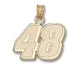 Driver Number 48 Large 9/16" Charm/Pendant