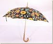 Totes - Adult Yellow Floral Auto Open Stick Umbrella