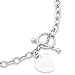 14k White Gold Heart Charm Necklace