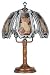 23.5h Glass Guardian Angel Theme Dark Oak Base Touch Lamp