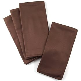 Buy Chocolate Brown Tribeca Napkin, Set of 12 now!