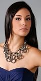 Lee Angel Jewelry Lyla Mesh & Box Chain Necklace by Lee Angel Jewelry