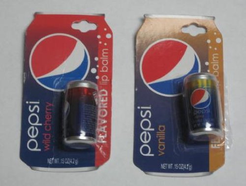 2 Packages of PEPSI Soda Pop Flavored Lip Balm ~ Wild Cherry & Vanilla