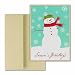 Patterned Snowman Holiday Cards