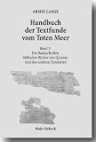 Produkt-Bild: Handbuch der Textfunde vom Toten Meer: Band 1: Die Handschriften biblischer B&uuml;cher von Qumran und den anderen Fundorten