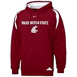 Nike Washington State Cougars Crimson Pass Rush Hoody Sweatshirt