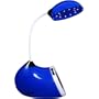 Daffodil LEC100L L�mpara de Lectura con Regulador de Intensidad - Luz Port�til con Cuello Flexible y Bater�a Interna Recargable