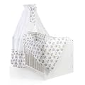Schardt 13 410 1/662 - Bettset 4-teilig Eule lila ( 2-teilige Bettw�sche, Himmel und Nestchen)