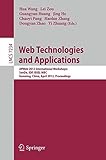 Web technologies and applications : APWeb 2012 international workshops : SenDE, IDP, IEKB, MBC, Kunming, China, April 11-13, 2012 : proceedings
