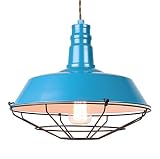 1灯 ペンダントランプ YPL-501 Velica【ヴェリカ】 レトロ ランプ LED 電球 対応 ヴィンテージ エジソン (ＢＬ【ブルー】)
