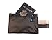 Classy Traveler's Leather Money Belt and Bonus RFID-blocking hidden wallet (Black)