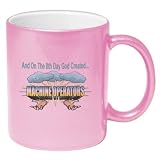 Warning Beware Operator Coffee Metallic