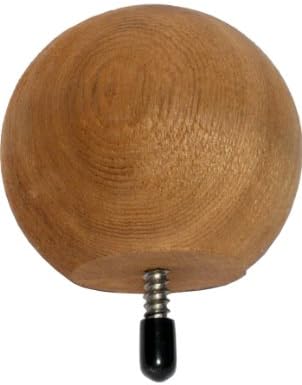 Woodway Products 870.3212 3-Inch Cedar Ball Post Cap with Lag Bolt