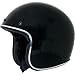 AFX FX-76 Unisex-Adult Half-Size-Helmet-Style Helmet (Black W Chrome, 3X-Large)