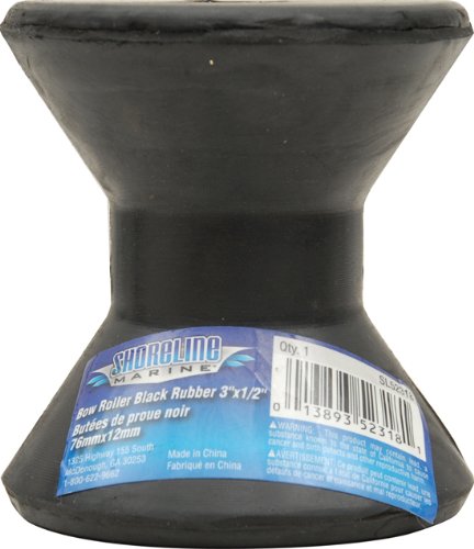 Shoreline Marine Bow Roller Rubber, 3X1/2-Inch, 